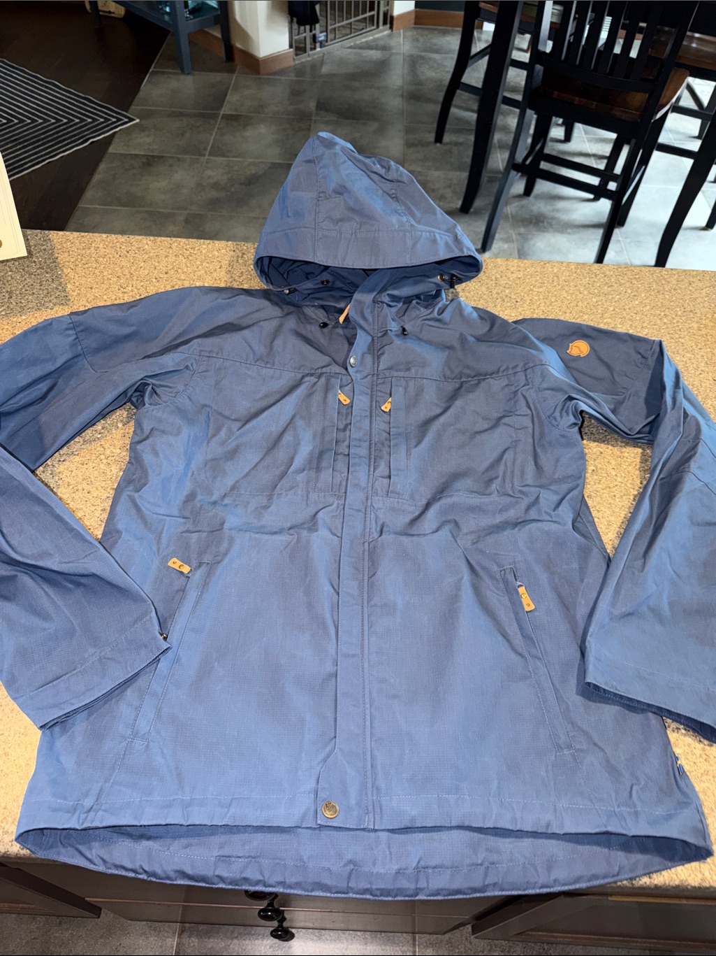 Fjallraven Skogs Blue Hooded Jacket